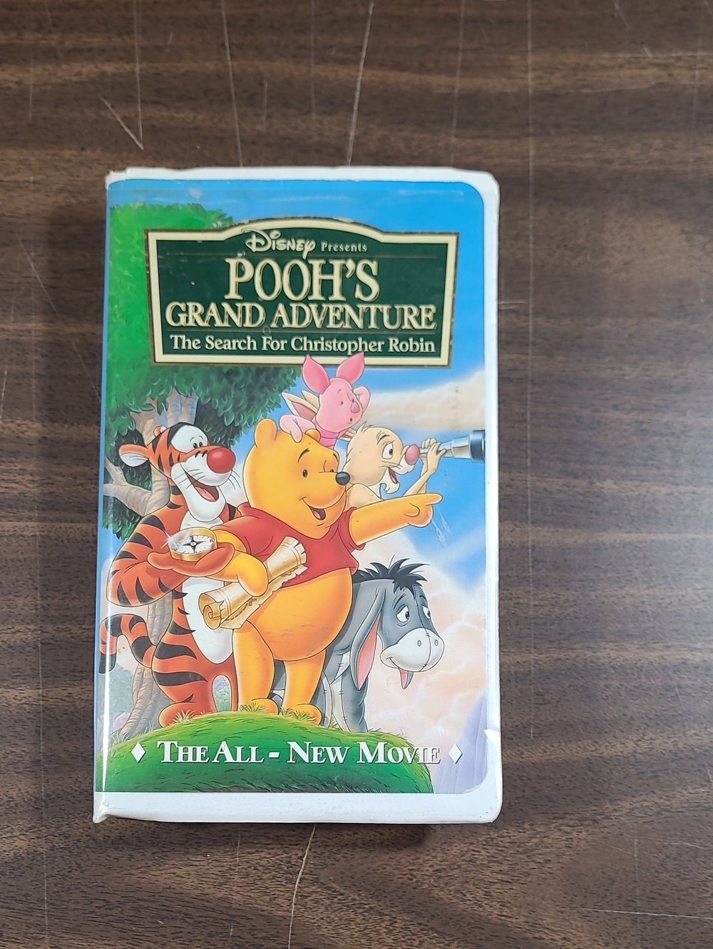 Disney Pooh's Grand Adventure VHS Movie in Clamshell